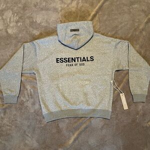 Gray Cotton Hoodie
